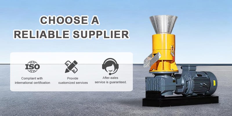 A quality control inspector examining a pellet mill component in the factory