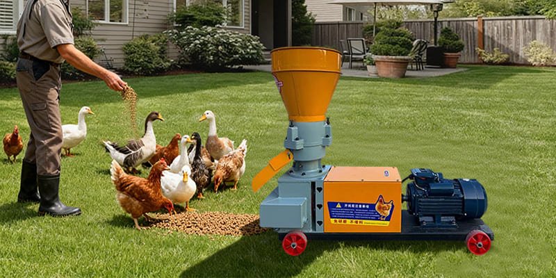 A STROSEN cattle feed pellet mill in a clean factory setting