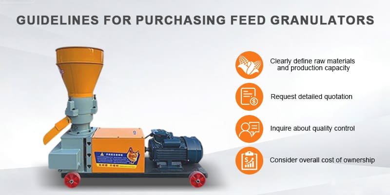 A detailed quote for a feed pellet machine being reviewed