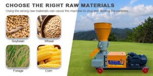 What raw materials can a feed pellet machine process? Can I use corn, soybean meal, and grass?