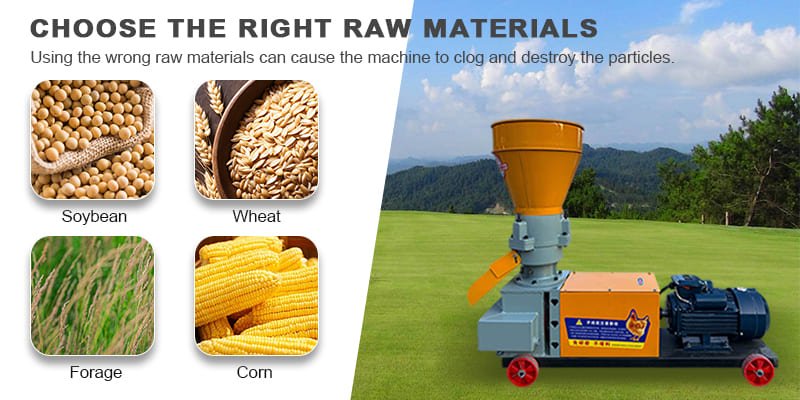 What raw materials can a feed pellet machine process? Can I use corn, soybean meal, and grass?
