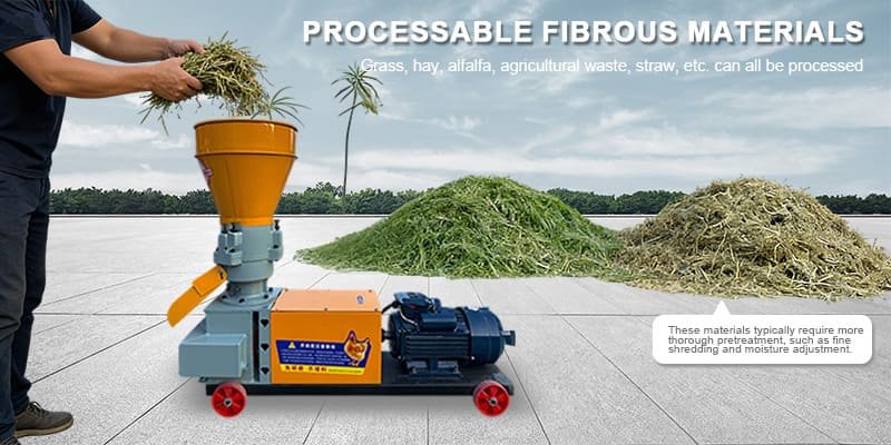 a pile of fresh green grass and dried alfalfa ready for processing