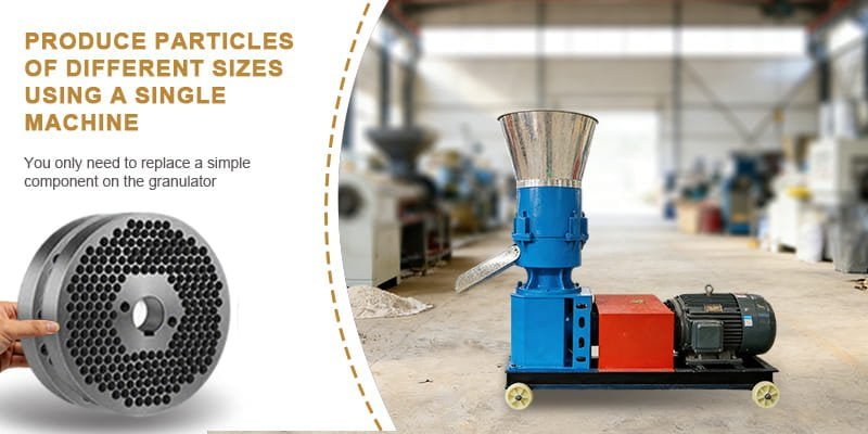 a hand holding two different pellet machine dies with varying hole sizes