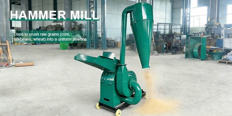 STROSEN animal feed hammer mill grinding corn for poultry feed