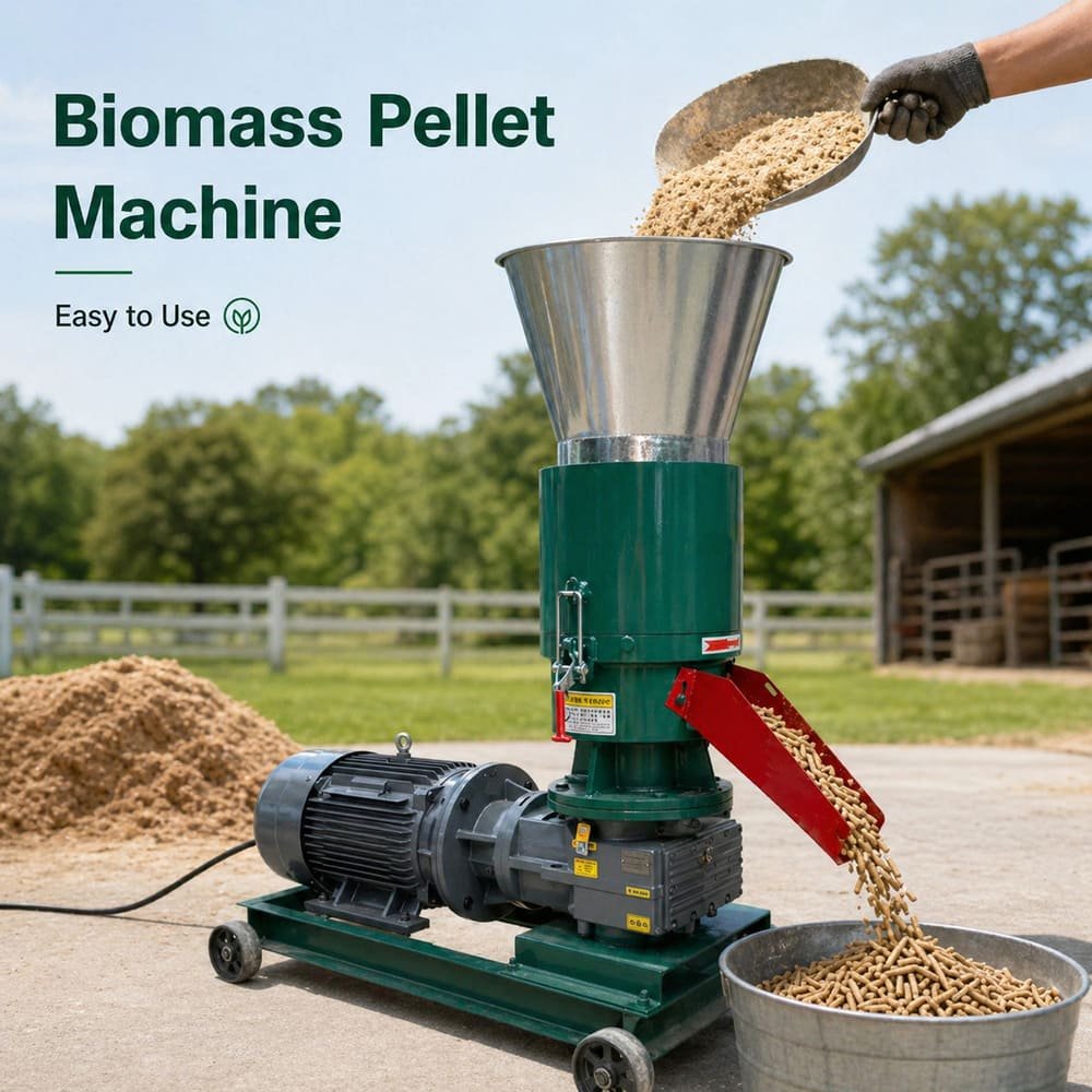 ST-W400 Industrial Wood Pellet Machine | 30kw Wood Pellet Manufacturing Machine