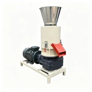 Biomass pellet machine placed in factory workshop, stable running durable wood pellet mill for biomass fuel processing