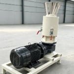 Biomass pellet mill equipped with control cabinet, high efficiency pelletizing machine for wood and crop waste