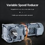 Variable speed reducer matched for pellet mill, integrated motor and gearbox, precision coupling transmission