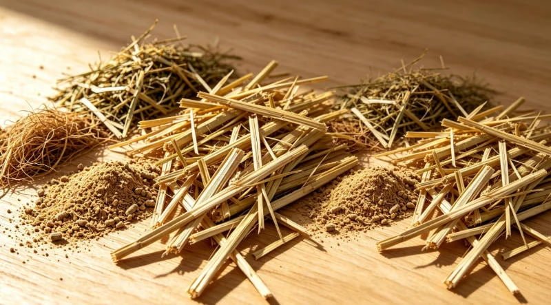 biomass raw materials sawdust straw grass for pellet production