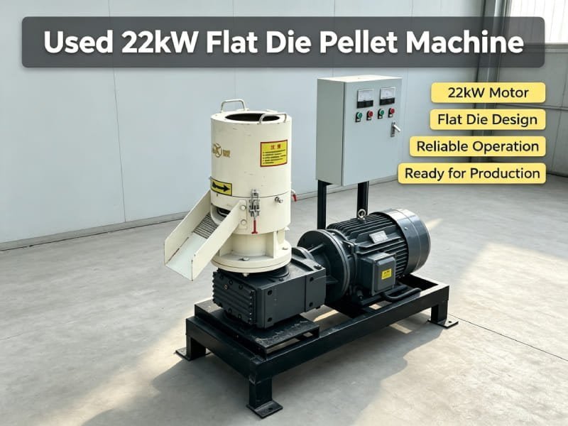 Used 22kW Flat Die Pellet Machine